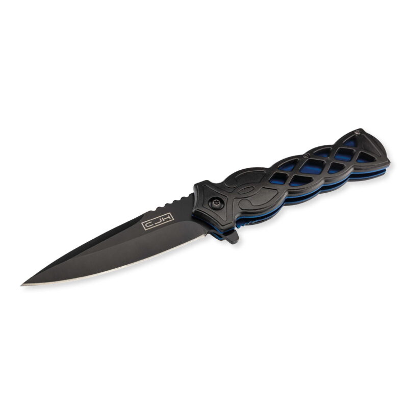 CJH Einhandmesser schwarz blau