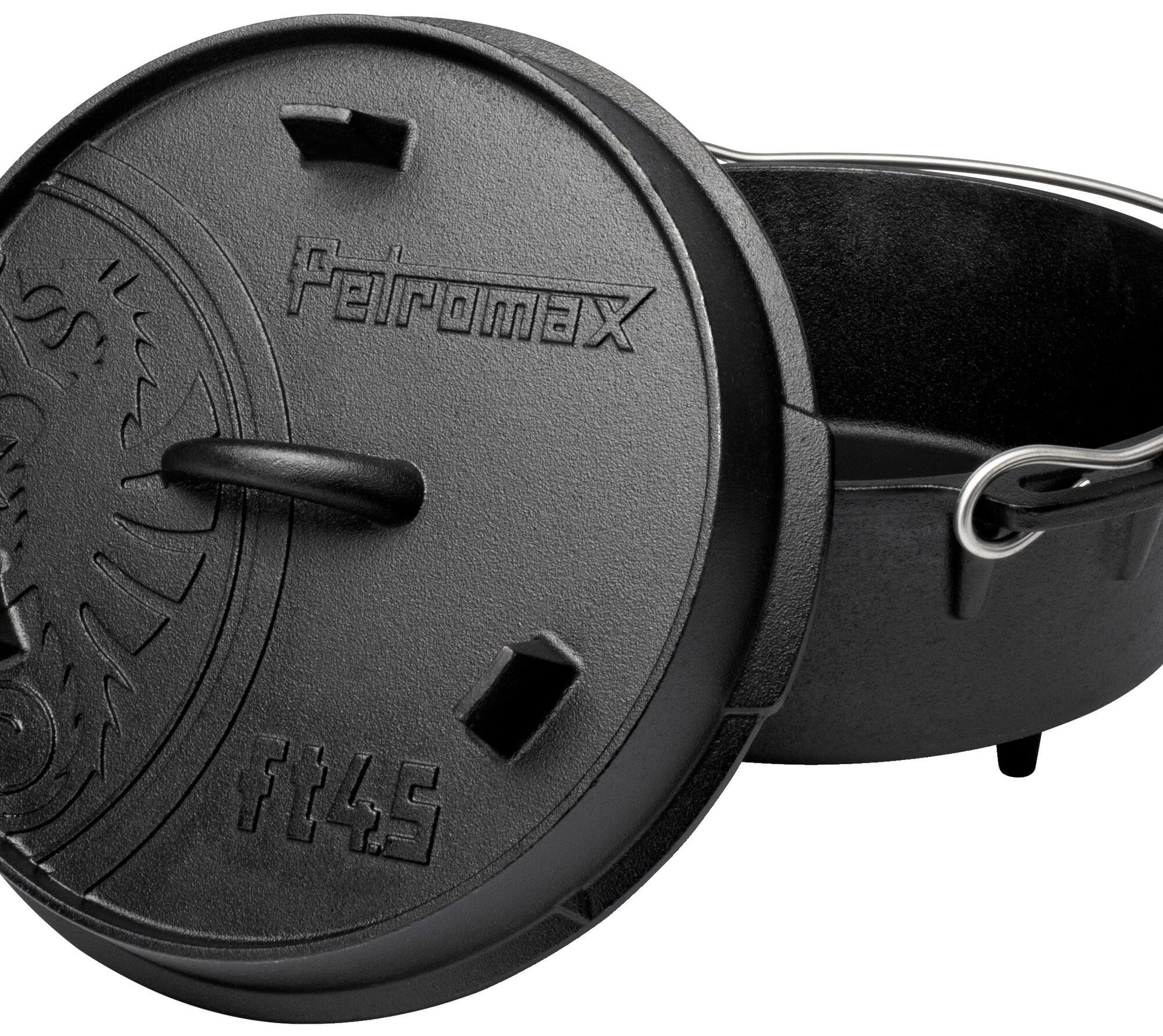Petromax Dutch Oven Feuertopf aus Gusseisen mit Deckel