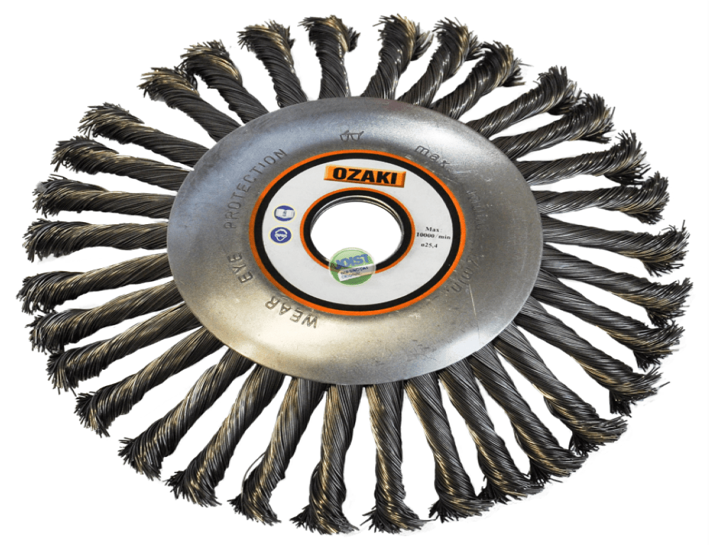 Unkrautbürste OZAKI aus Metall 200 mm, mit Adapter