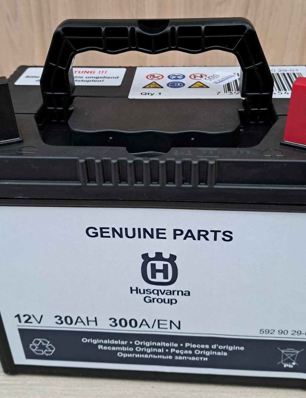 HUSQVARNA Starterbatterie 12V 30Ah #592 90 29-01