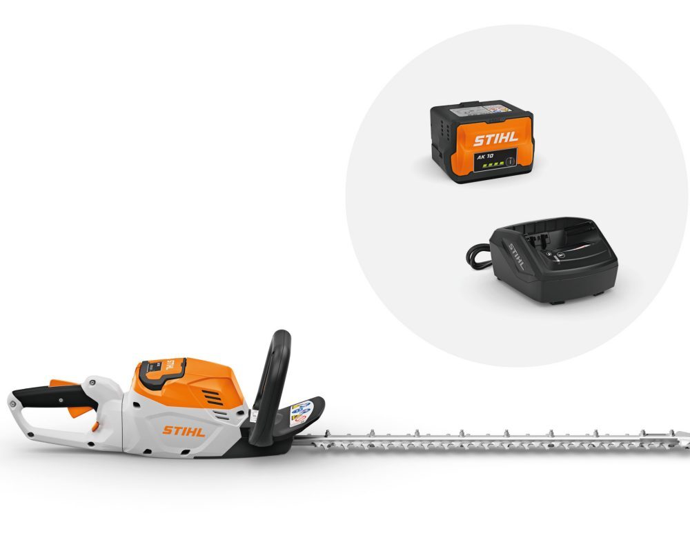 STIHL Akku-Heckenschere HSA 60 – AK-System mit Akku AK 10 und Ladegerät AL 101