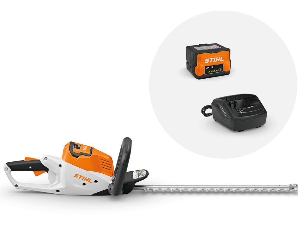 STIHL Akku Heckenschere HSA 50 mit Akku und Ladegerät