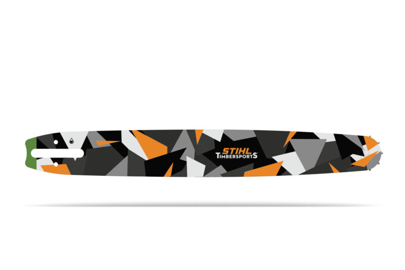Stihl Light 04 im limitierten TIMBERSPORTS® Design, Sonderschienen 2023 Führungsschienen