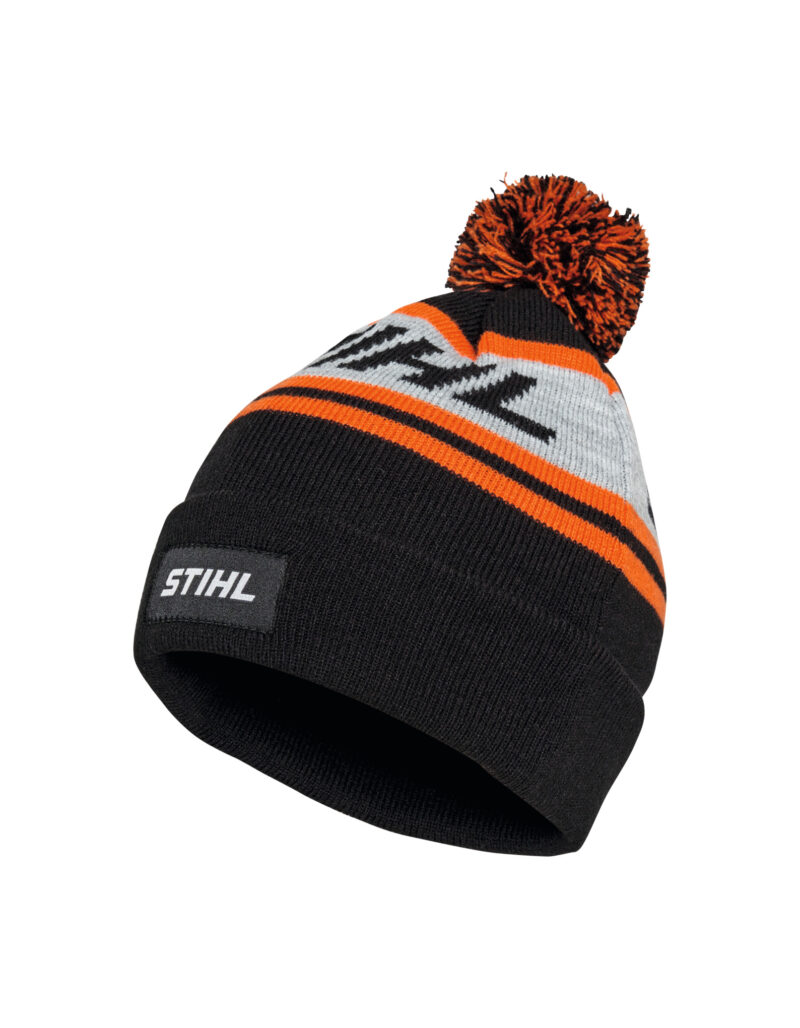Stihl Mütze POMPON 24 Schwarz/Orange/Grau Accessoires