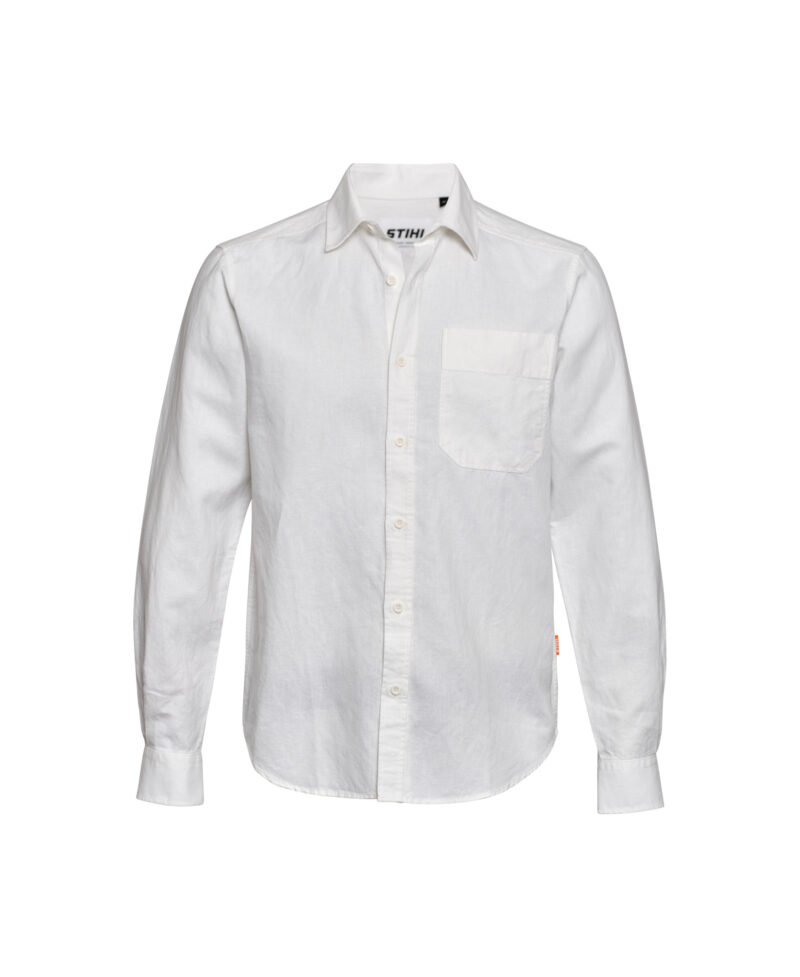Stihl Hemd LINEN Weiß Herren
