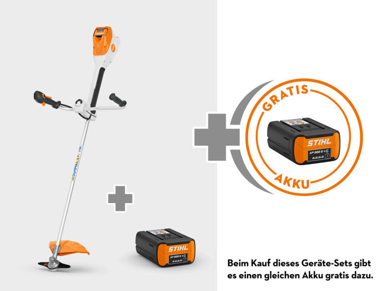 Stihl FSA 200 mit 2x AP 500 S Rasentrimmer