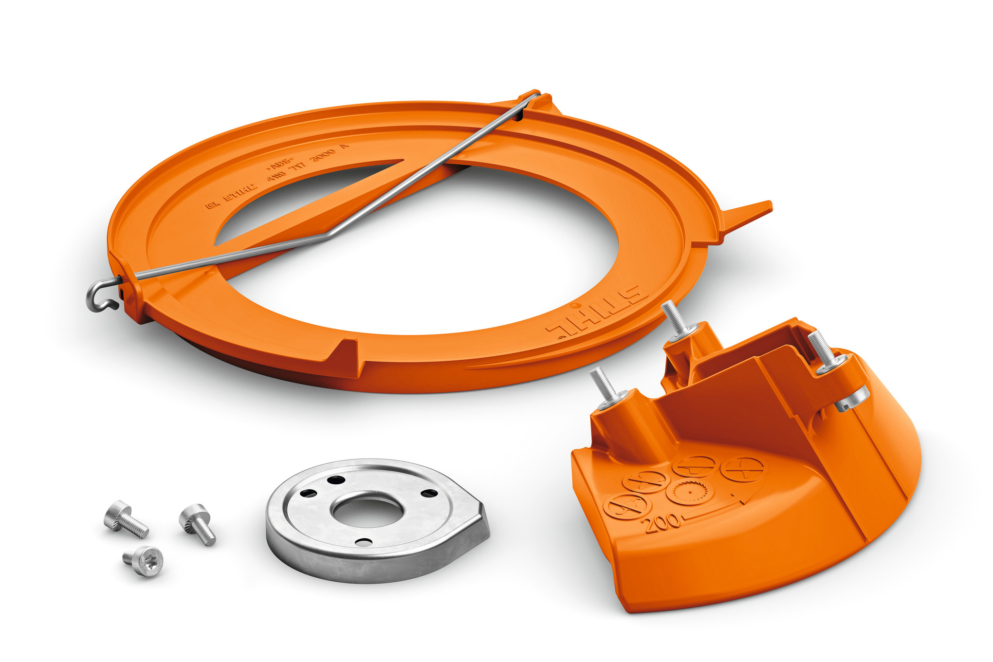 Stihl Satz Schutz für Kreissägeblätter inkl. Transportschutz, Ø 200 mm für FS 260, 311, 360, 410, 460, 490 Schutz
