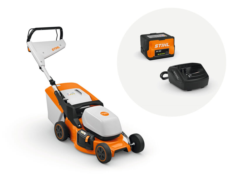 Stihl RMA 248 mit Akku AK 20 und Ladegerät AL 101 Rasenmäher