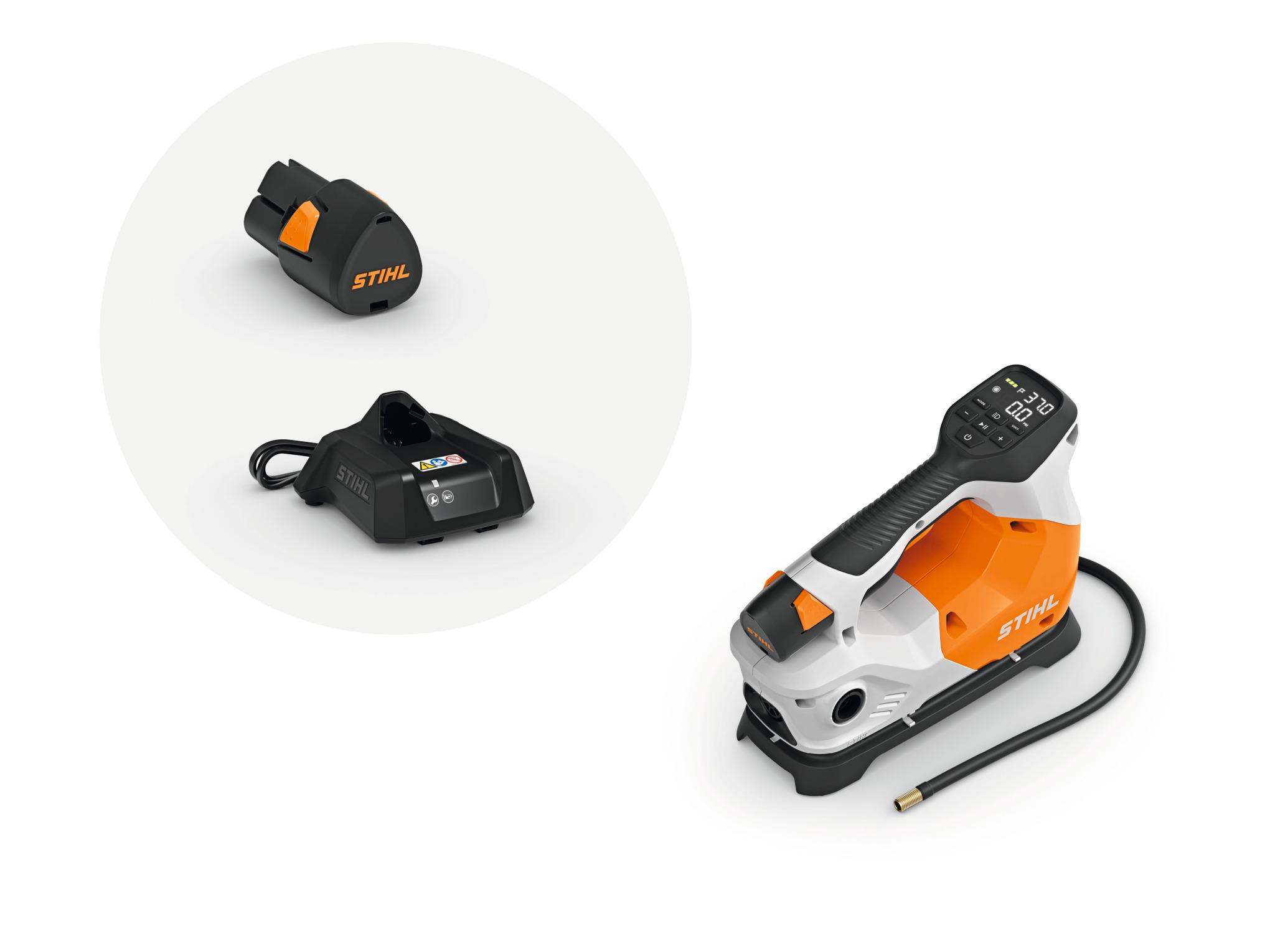 Stihl KOA 20 mit Akku AS 2 und Ladegerät AL1 Kompressoren