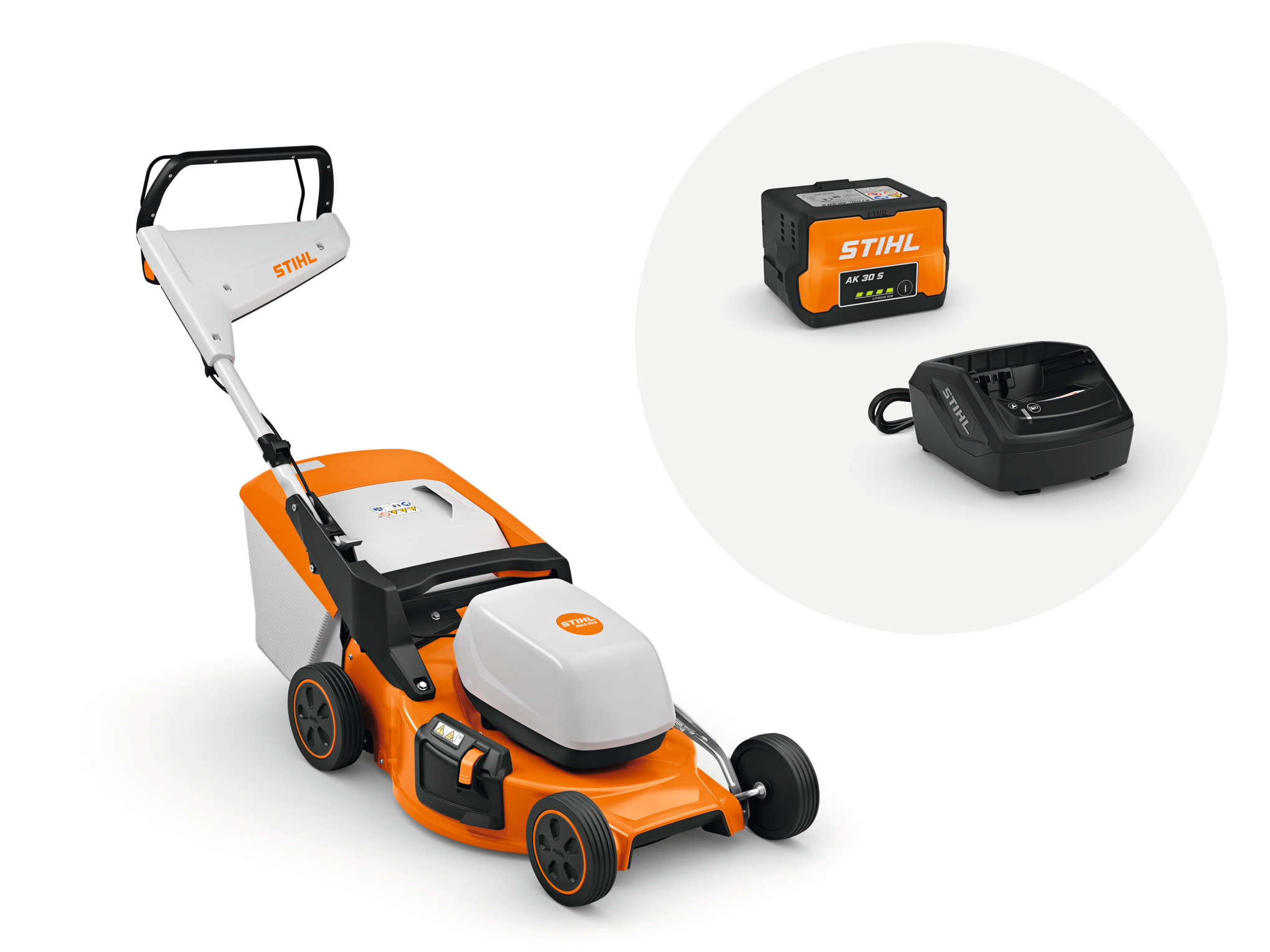 Stihl RMA 253 mit Akku AK 30 S und Ladegerät AL 101 Rasenmäher