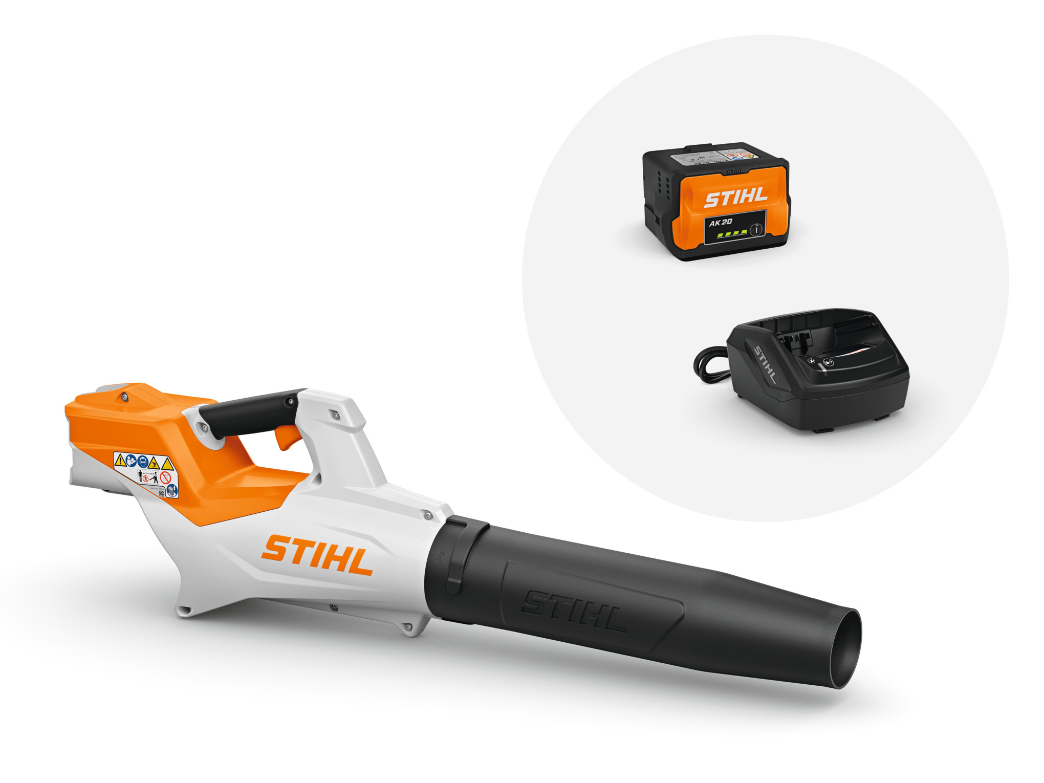 Stihl BGA 50 mit Akku AK 20 und Ladegerät AL 101 Laubbläser