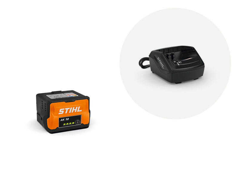 Stihl Starter Set mit Akku AK 10 und Ladegerät AL 101 AK System