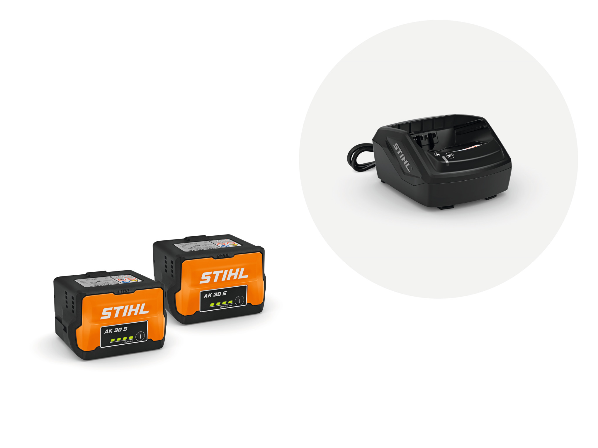 Stihl Starter Set mit 2x Akku AK 30 S und Ladegerät AL 101 AK System