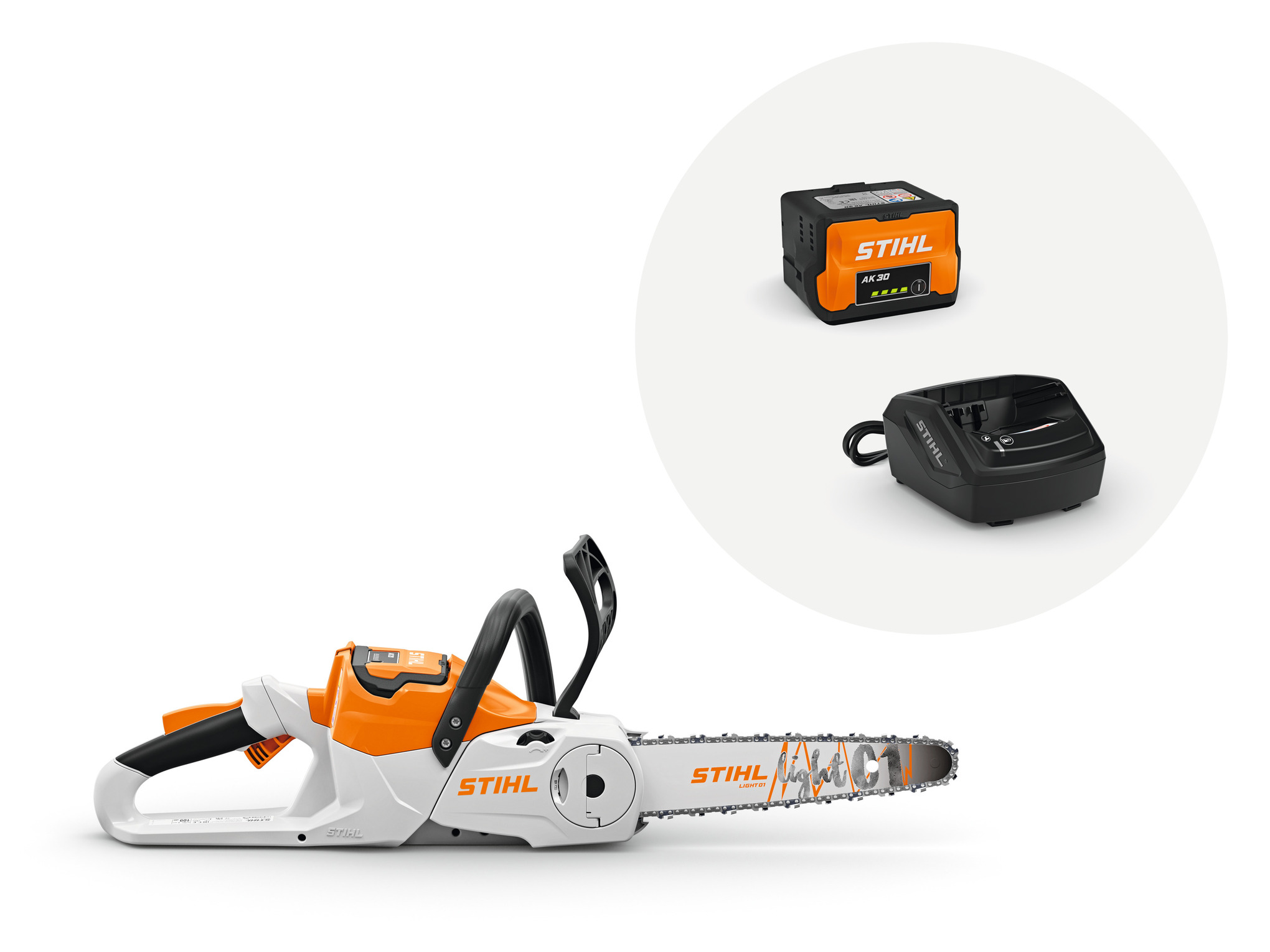 Stihl MSA 70 C-B mit Akku AK 30 und Ladegerät AL 101 Kettensägen