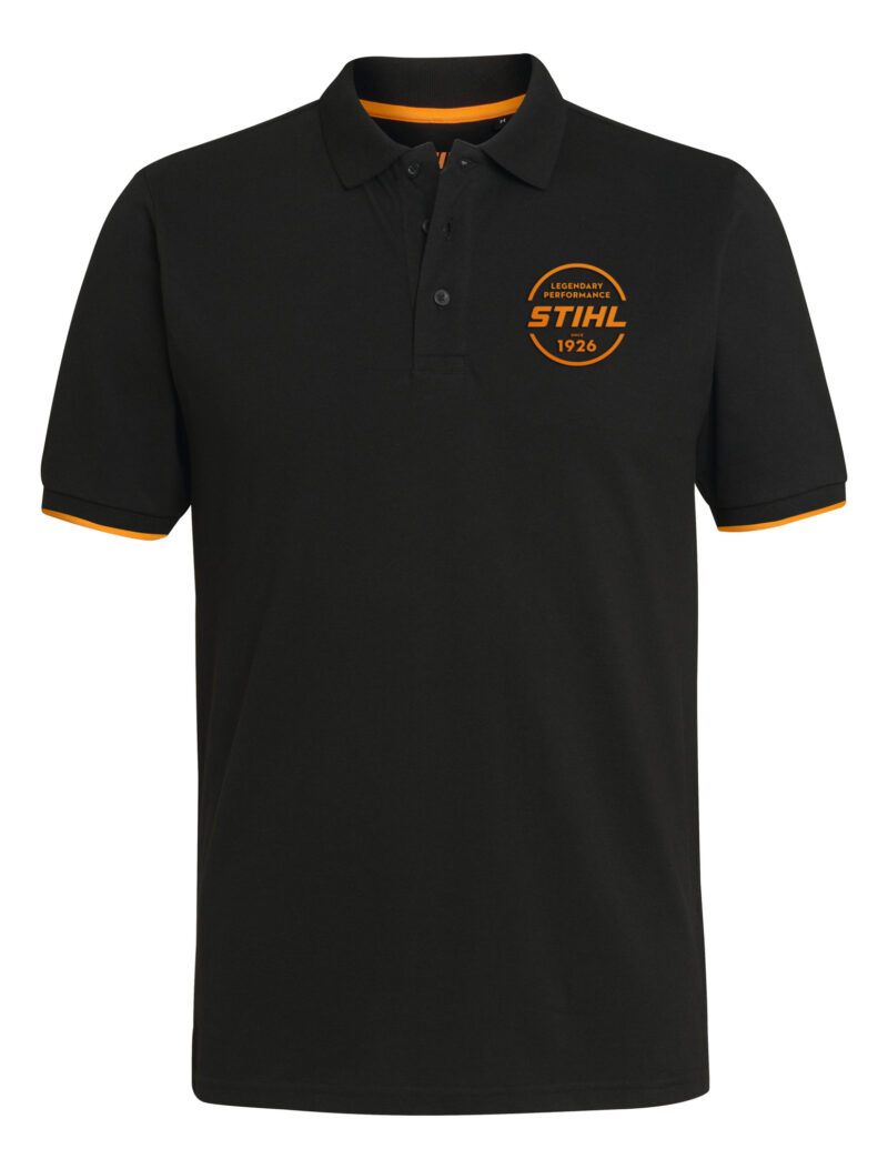 Poloshirt LOGO-CIRCLE schwarz